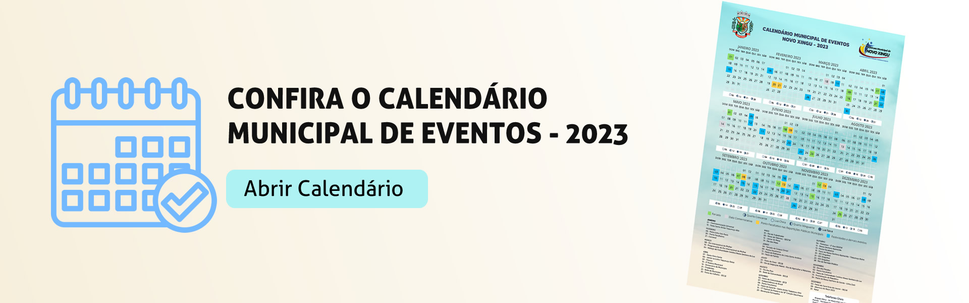 Calendário de Eventos 2023
